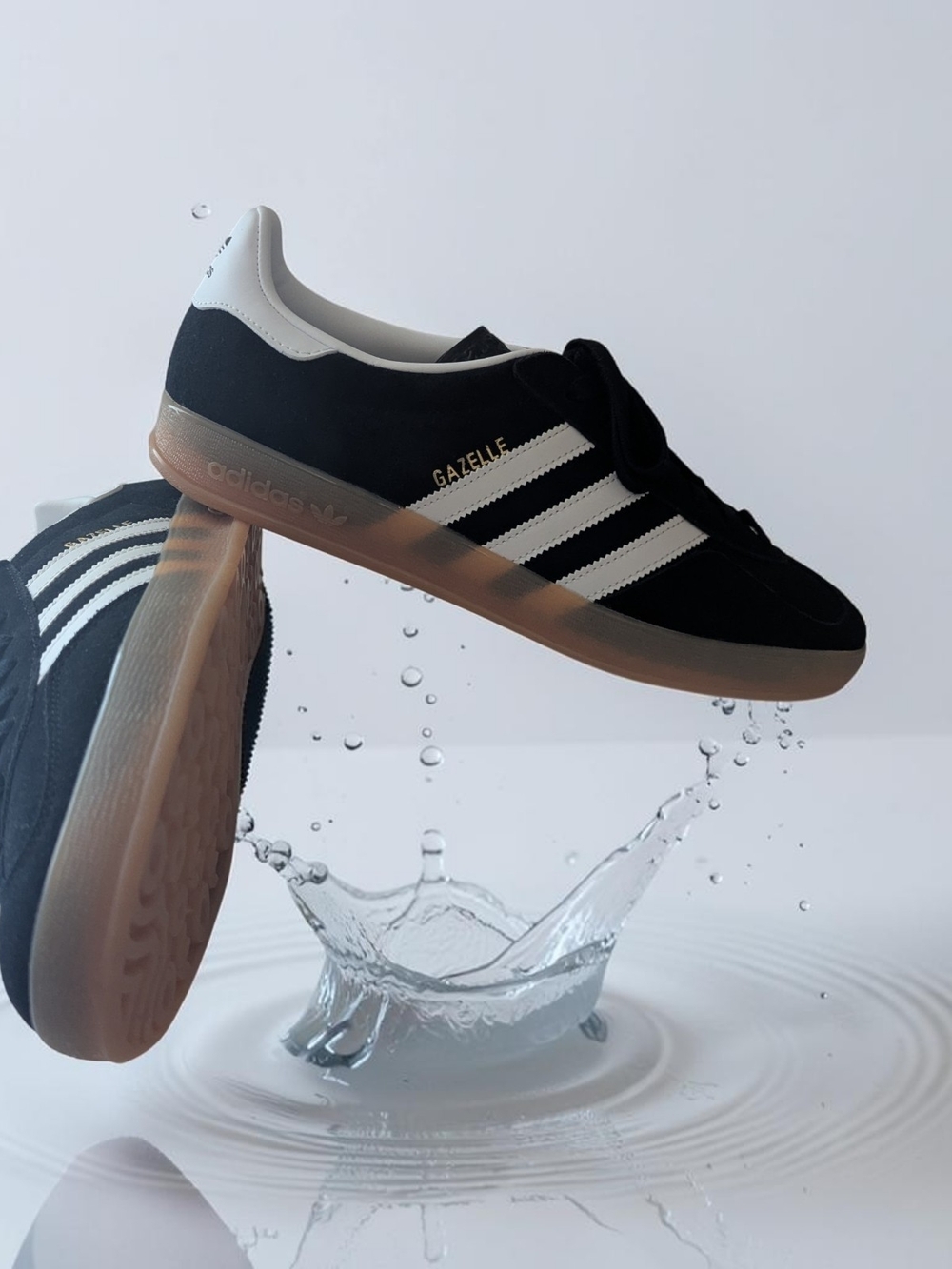 Adidas Gazelle Indoor Core Black White Gum Men's Sneaker J12060 Size 11.5 - Picture 6 of 8